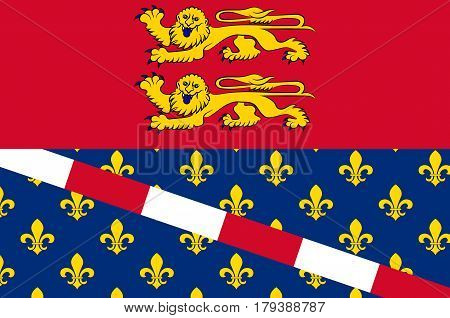 Flag of Eure is a department in Normandy is a Region in the north of France