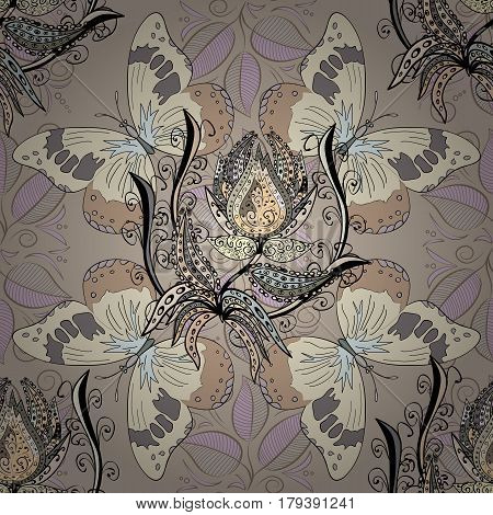 Textile Print For Bed Linen Jacket Package Design Fabric And Fashion Concepts. Abstract Vector Seaml