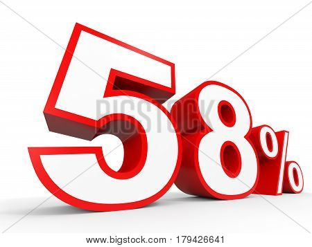 Fifty Eight Percent Off. Discount 58 %.