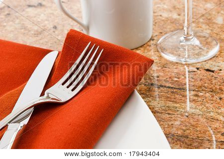 Réglage de la Table de restaurant