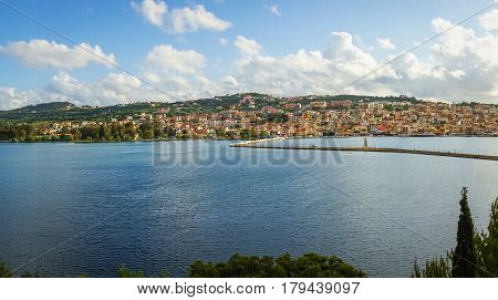 Picturesque View Of City Of Argostoli On Lakeside