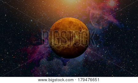 Planet Venus. Elements Of This Image Furnished By Nasa.