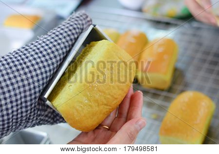 Baked Pandan Bread