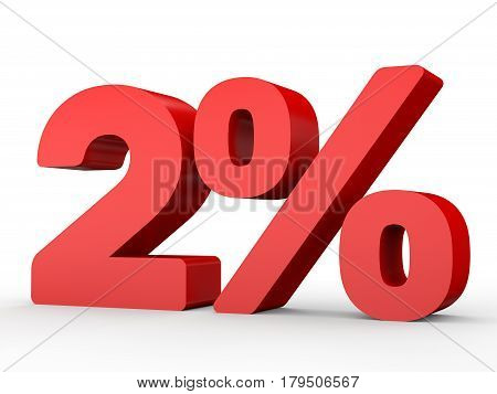 Two Percent Off. Discount 2 %.