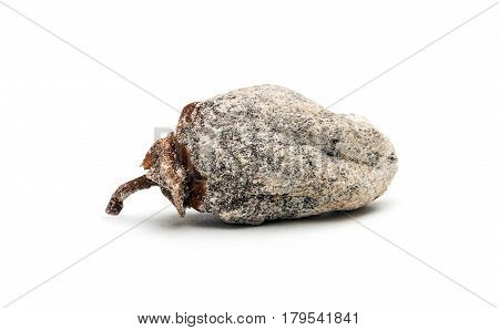 Dried persimmon fruits on white  background. Oriental sweets