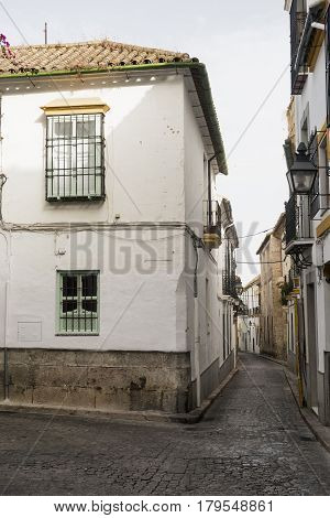 Cordoba (Andalucia Spain): old typical street in the Juderia