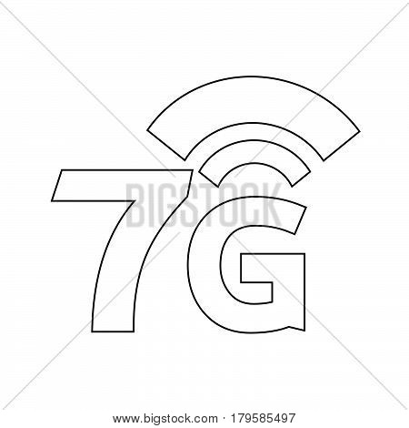 an images of Or pictogram 7G Wireless Wifi icon