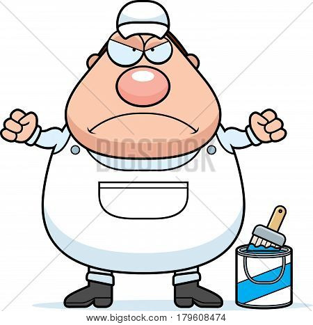Angry Cartoon Painter