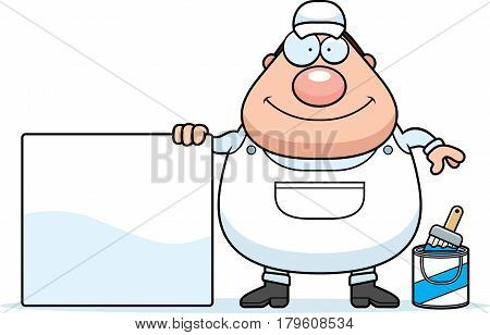 Cartoon Painter Sign
