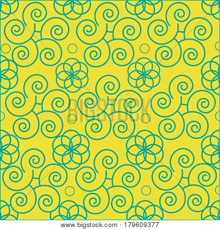 pattern abstract seamless circles flowers childhood tenderness