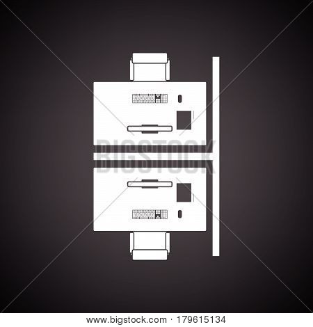 Office Table Top View Icon
