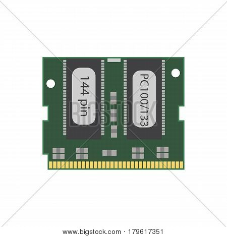 RAM 144 pc 100 on the white background. Vector illustration