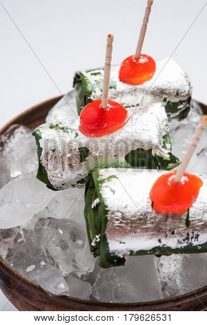 ready to eat Indian Sweet Masala Meetha Paan or Kolkata Meetha pan after lunch or dinner party