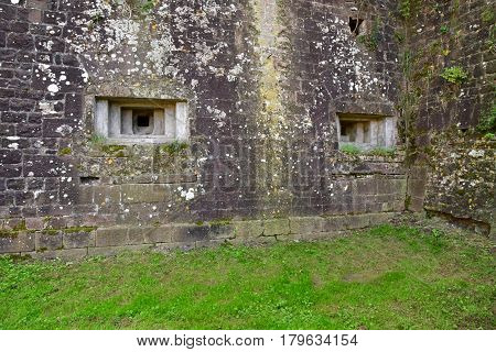 Neuf Brisach France - july 23 2016 : the fortification in summer
