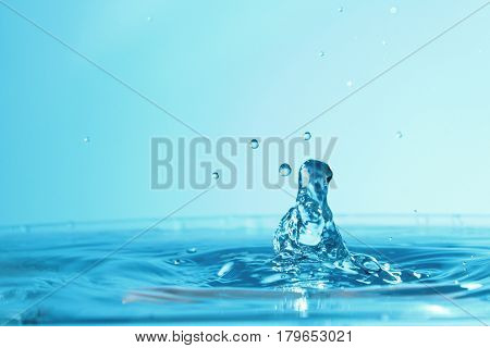 Art of water / Water is a polar inorganic compound that is at room temperature a tasteless and odorless liquid, nearly colorless with a hint of blue.