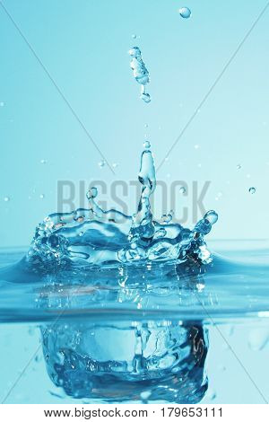 Art of water / Water is a polar inorganic compound that is at room temperature a tasteless and odorless liquid, nearly colorless with a hint of blue.