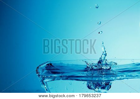 Art of water / Water is a polar inorganic compound that is at room temperature a tasteless and odorless liquid, nearly colorless with a hint of blue.