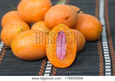 sweet Marian plum or Plum Mango thai fruit