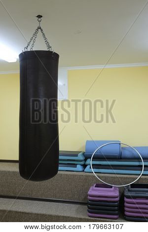 Empty boxing hall