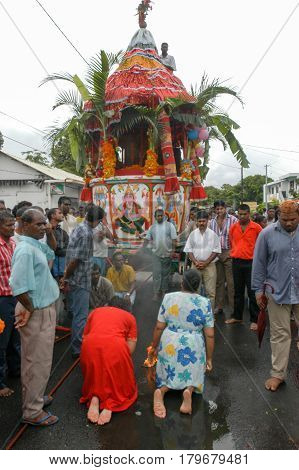Hindu Celebration Of Pandiale At Saint Andre On La Reunion