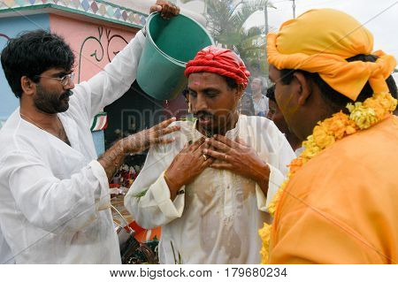 Hindu Celebration Of Pandiale At Saint Andre On La Reunion