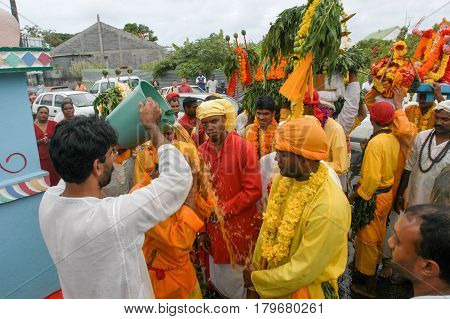 Hindu Celebration Of Pandiale At Saint Andre On La Reunion