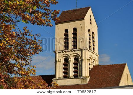Verneuil sur Seine; France - october 16 2016 : the saint Martin church