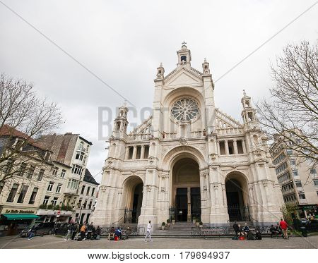 Church Of Saint Catherine In Brussels, Belgium