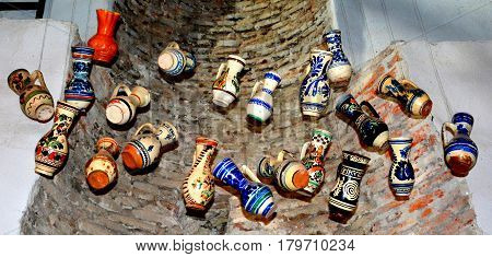 Museum of the fortified saxon medieval church in the village Calnic, Transylvania, Romania.