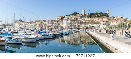 Cannes le Suquet old quarter France