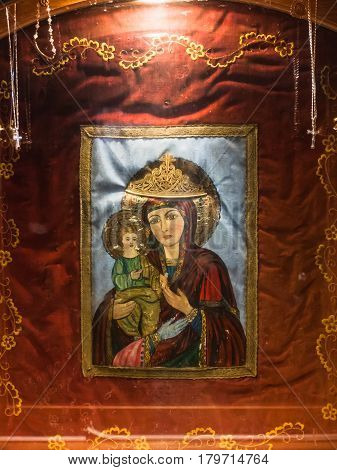 Icon In Greek Orthodox Basilica Of St George