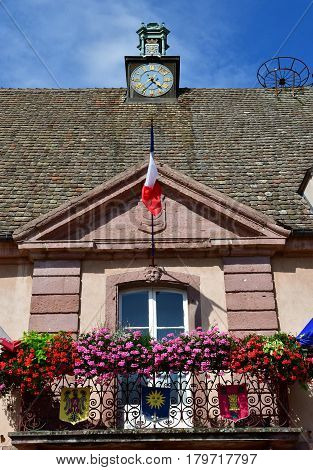 Neuf Brisach France - july 23 2016 : the city hall