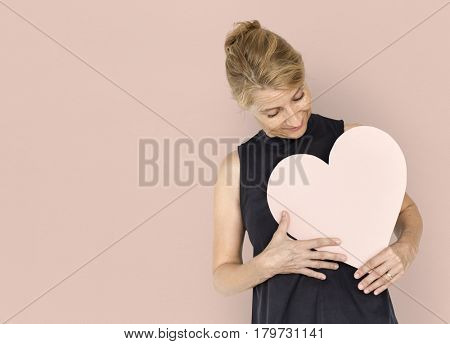 Heart Love Addore Affection Blonde Woman
