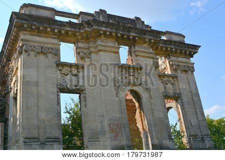 Little Trianon - ruins of the Gheorghe Grigore Cantacuzino s palace, a replica of the original palace in France.