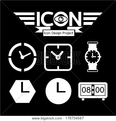an images of Or pictogram Time Clock icon