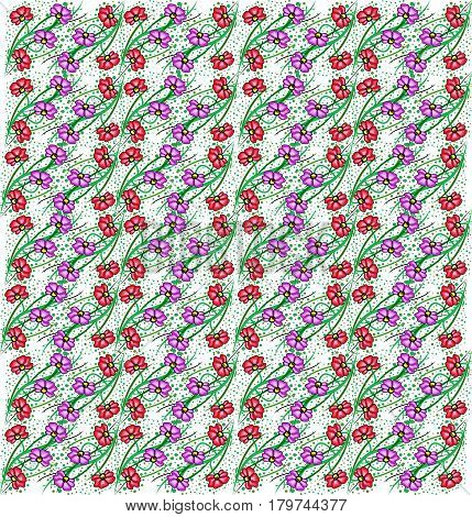 Abstract Seamless Floral Pattern