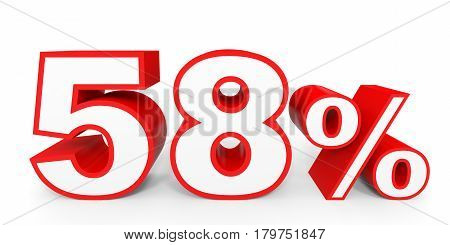 Fifty Eight Percent Off. Discount 58 %.