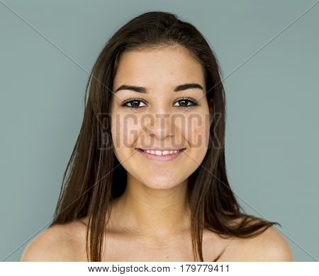 Woman portrait shoot with smiling face
