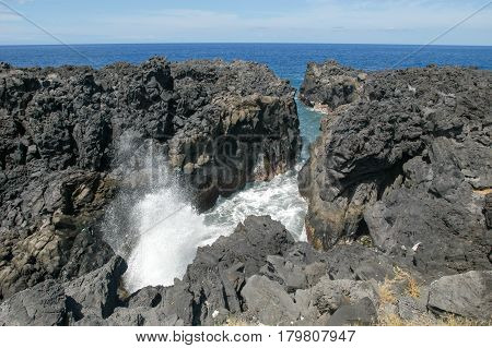The Vulcanic Coast Of La Reunion Island