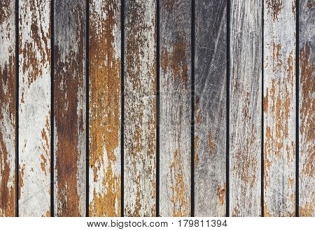 Grey and orange background with wooden texture horizontal top view isolated vintage dark wood backdrop old light blue rustic board space blank back on the table mockup nuture wall horizontal