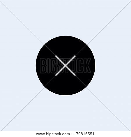 Cross Icon Vector flat design style on white background