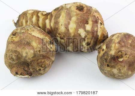 Sweet potato isolated on white background, isolated on white patato