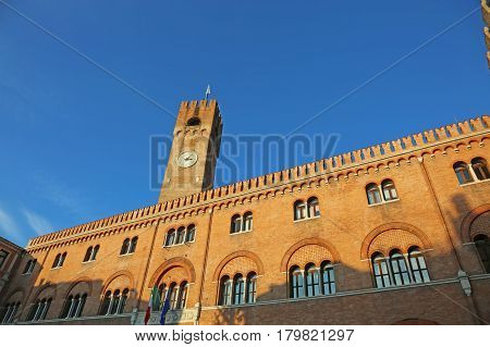 Palace Of Thethree Hundred In Piazza Dei Signori Treviso Italy
