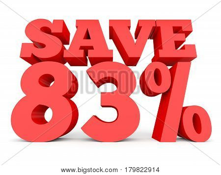 Eighty Three Percent Off. Discount 83 %.