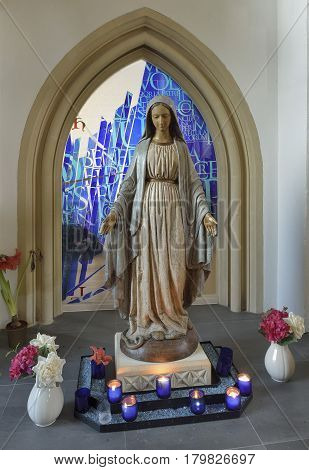 Wooden Statue In St James Priory