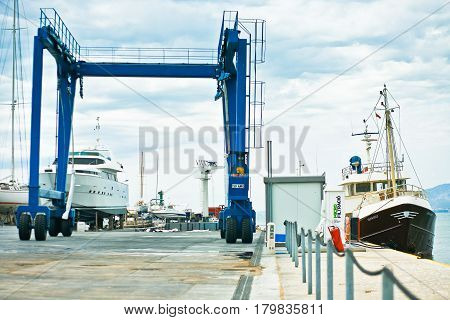 Cambrils, Spain , September 10, 2012: Small town in Costa del Sol  south Europe