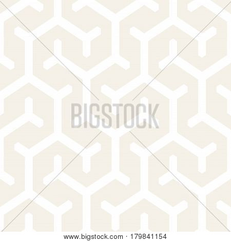 Vector Seamless Interlacing Lines Pattern. Modern Stylish Texture. Repeating Geometric Background With Hexagonal Lattice.