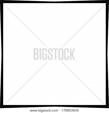 Geometric Abstract Square Element. Intersecting Lines Forming A Square Shape