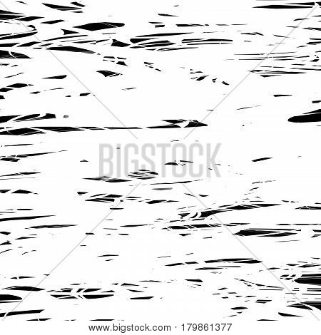 Geometric Pattern Of Chaotic Random Shapes. Rough Edgy Texture.  Abstract Monochrome Background, Abs