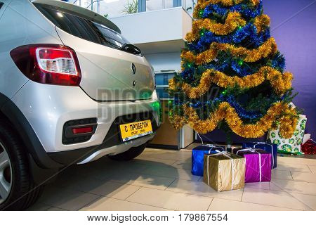 Showroom Of Dealership Chevrolet And Car In It In Kirov City In 2016